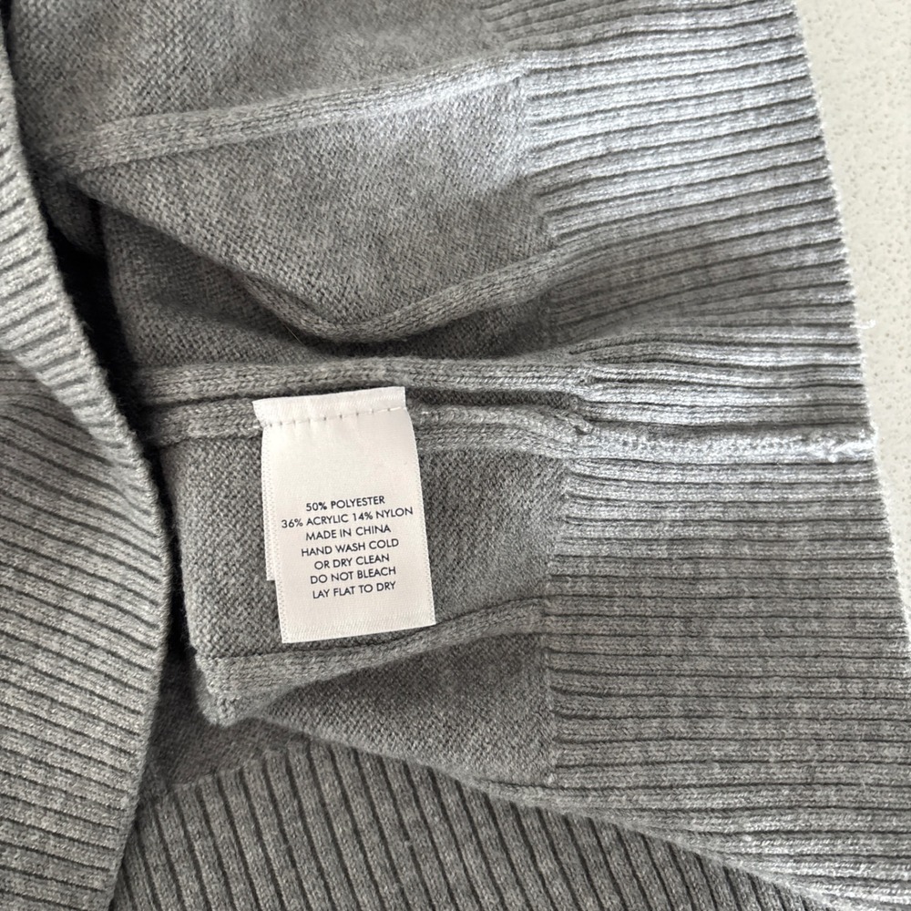 Lake Grey Ribbed Button Up Cardigan Sweater - Picture 4 of 10